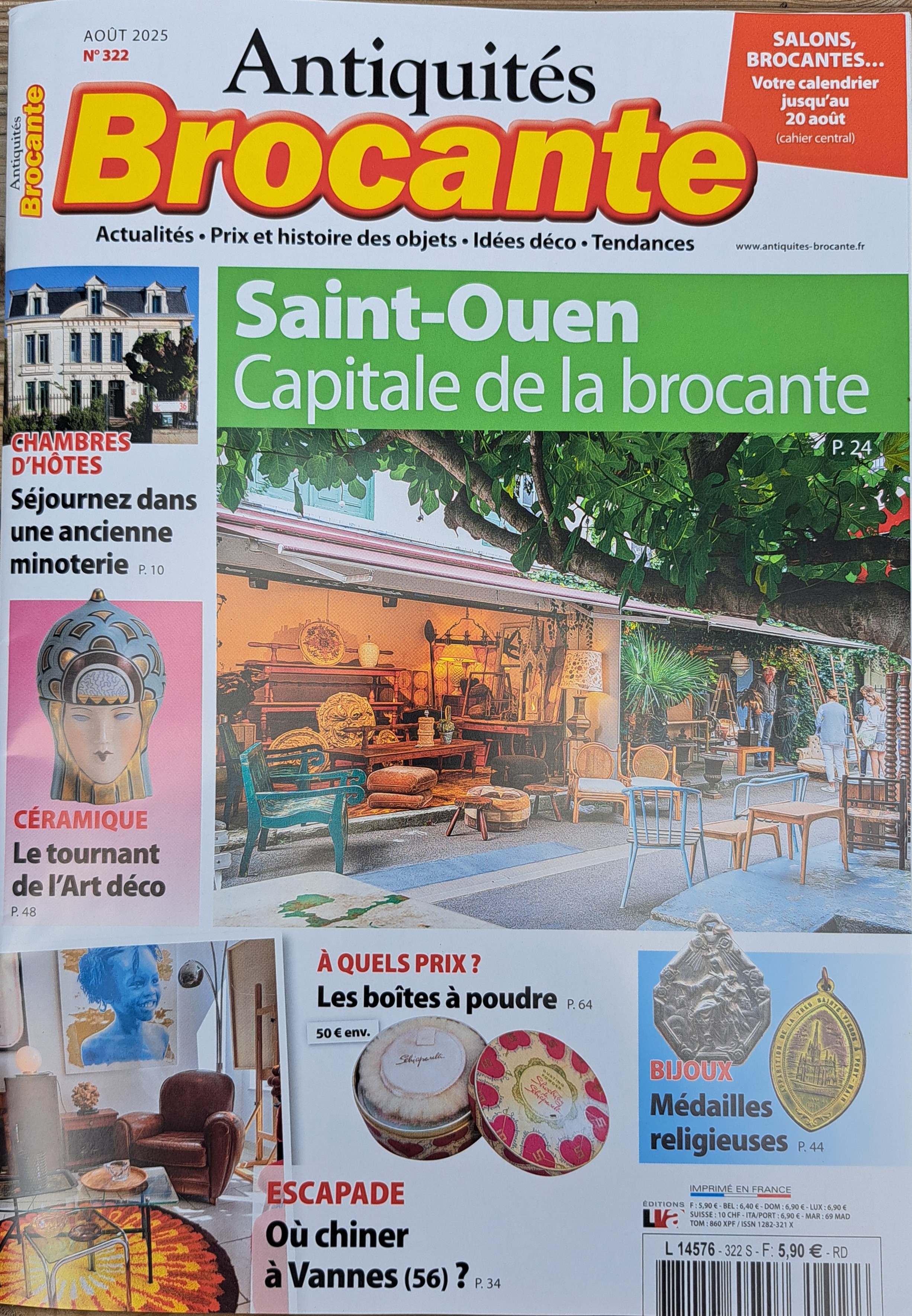 On parle de la Broca Moma dans  le magazine Antiquités Brocante N322