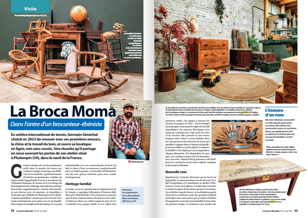 Magazine Antiquités brocante N322 LA BROCA MOMA